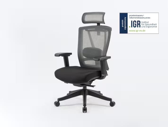 Ergonomiczne krzesło biurowe z dynamicznym systemem siedzenia BS14
