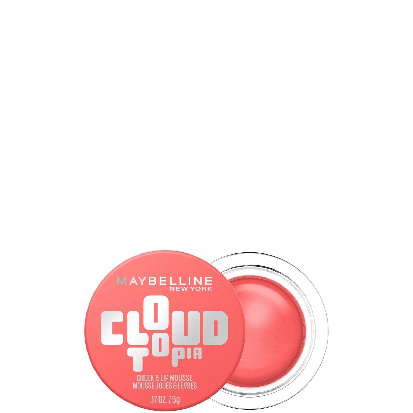 Maybelline New York Cloudtopia Blush Cheek & Lip Mousse Up to 14H Cheek Colour (Various Shades) - 5 Coral Illusion