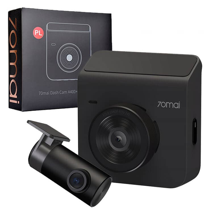 Kamera samochodowa 70mai A400 Szara + kamera tylna 70mai RC09 SET