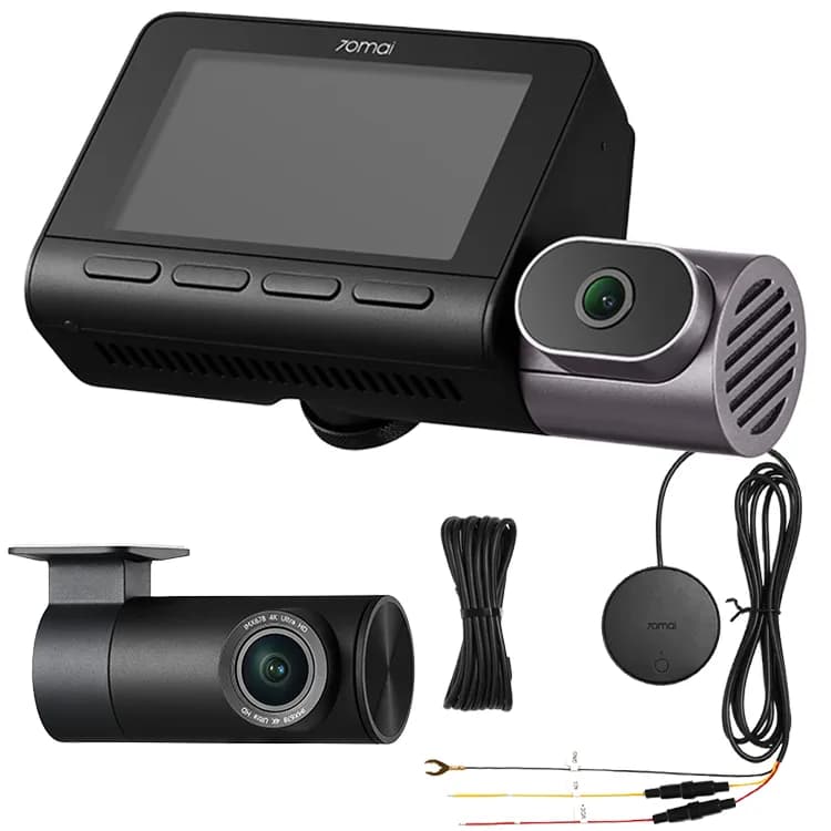 Kamera samochodowa 70mai 4K T800 PREMIUM SET + kamera tylna RC41 4K + UP04 + karta 512 GB