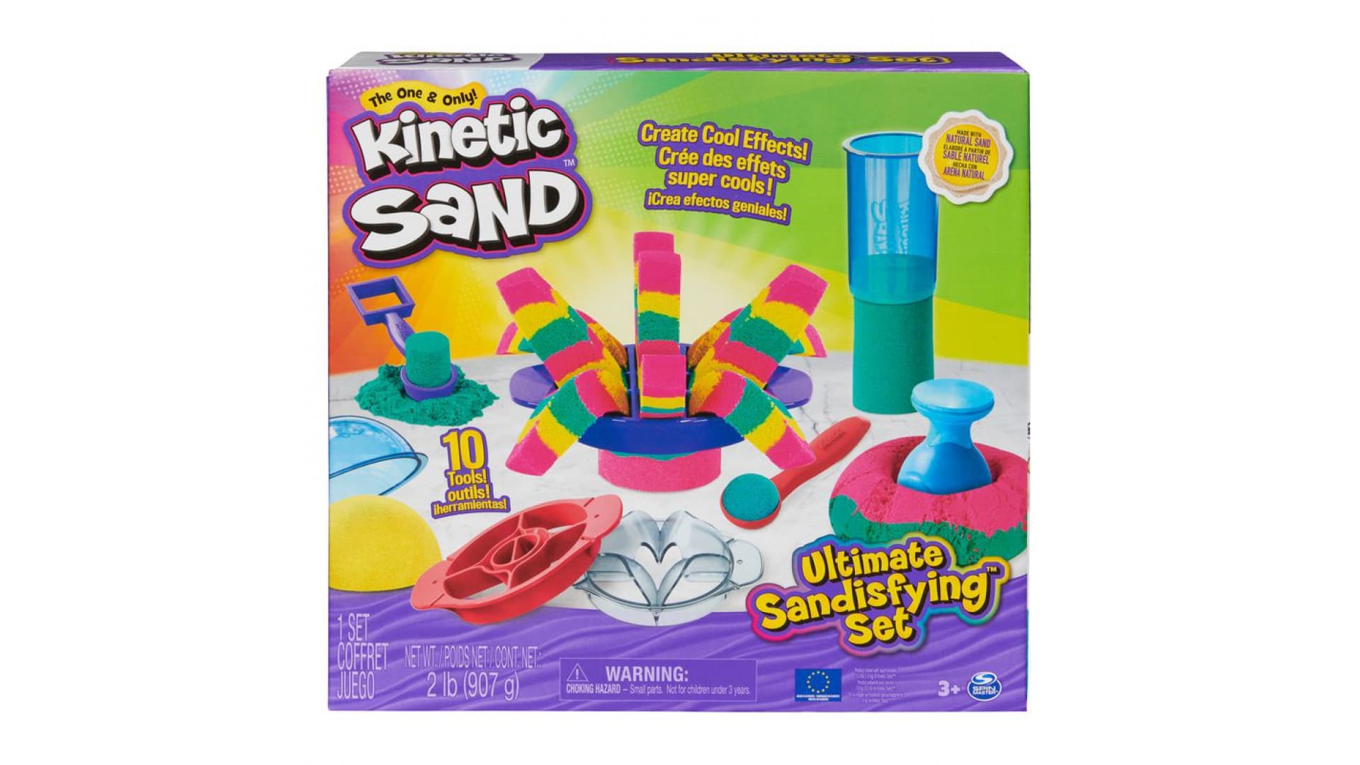 Zestaw do piasku Kinetic Sand z narzędziami