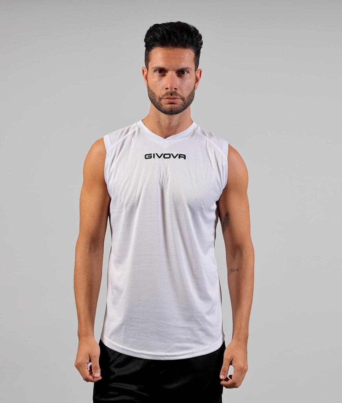 GIVOVA koszulka bezrękawnik unisex ONE biały (M)