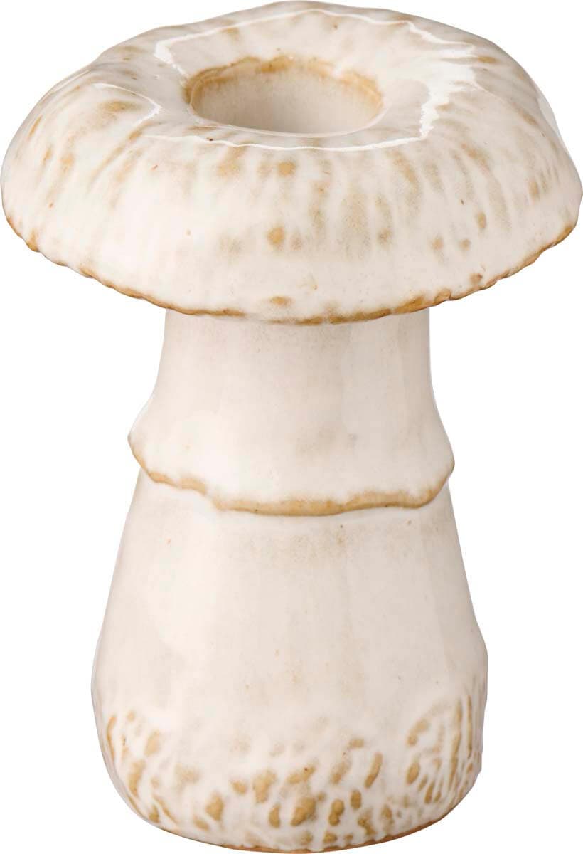 Świecznik grzybek kremowy Ib Laursen, 9,7 cm