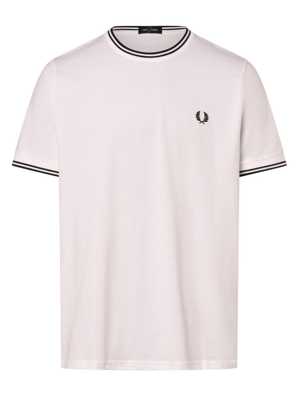 Fred Perry T-shirt męski Mężczyźni Bawełna biały, L