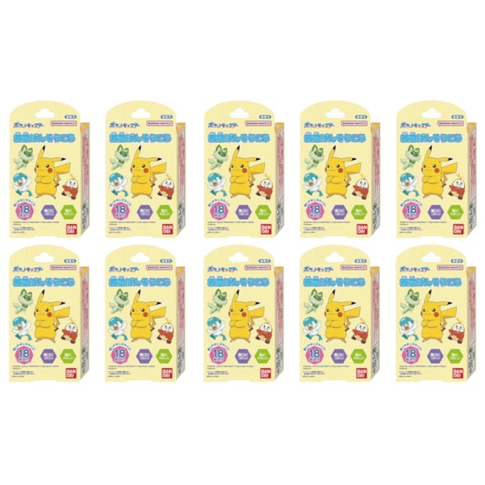 Bandai - Pattern Medicinal Tape - 18 szt. - Pokemon (10szt.) Set"