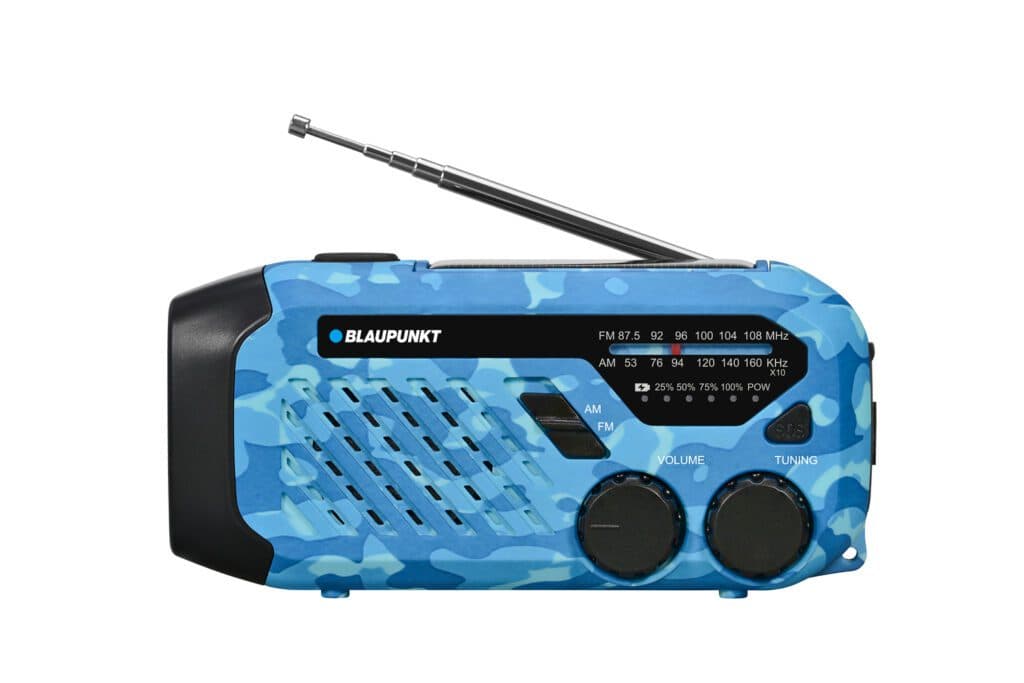 Radio alarmowe Blaupunkt ER10BC Survival niebieski kamuflaż
