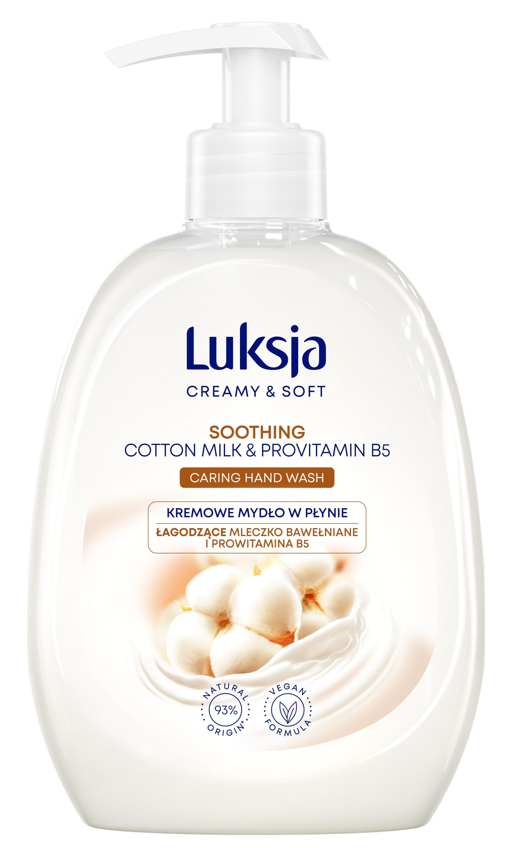Cotton mydło w płynie 500ml Luksja Creamy&Soft