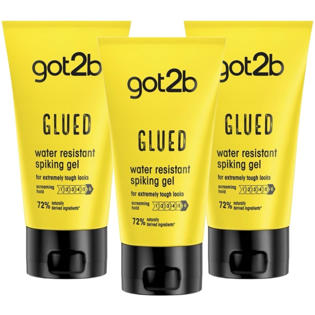 Klej do włosów o wodoodpornej formule 3x150ml Schwarzkopf Got2b Glued Spiking Glue