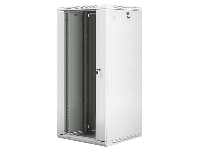 Lanberg Szafa instalacyjna wisząca 19 cali 27U 600X600mm szara (drzwi szklane)