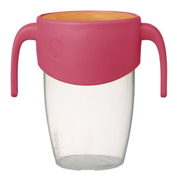 b.box Kubek 360 do nauki picia dla dzieci - kubek treningowy niekapek strawberry shake