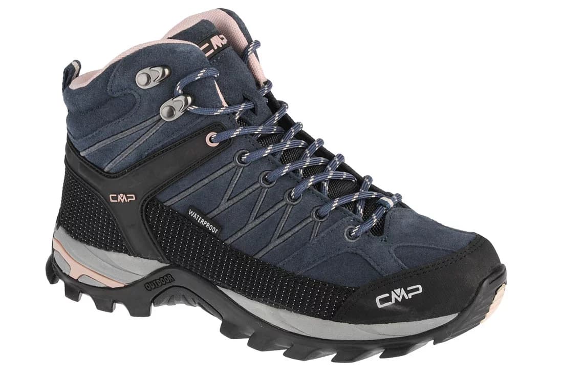 CMP Rigel Mid 3Q12946-53UG, Damskie, Granatowe, buty trekkingowe, skóra zamszowa, rozmiar: 36