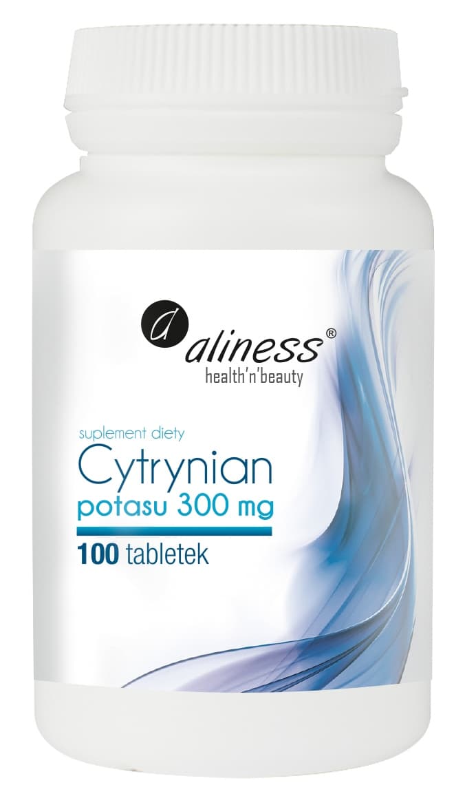 Aliness Cytrynian Potasu 300mg Suplement Diety 100 Kapsułek