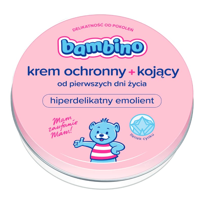 Bambino Krem Ochronny + Kojący dla Niemowląt i Dzieci od Pierwszych Dni Życia 150ml