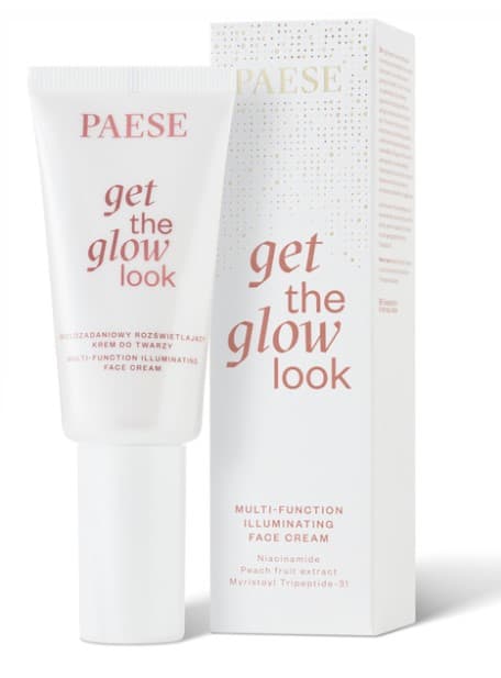 PAESE Get the Glow Look Wielozadaniowy Rozświetlający Krem do Twarzy 30ml