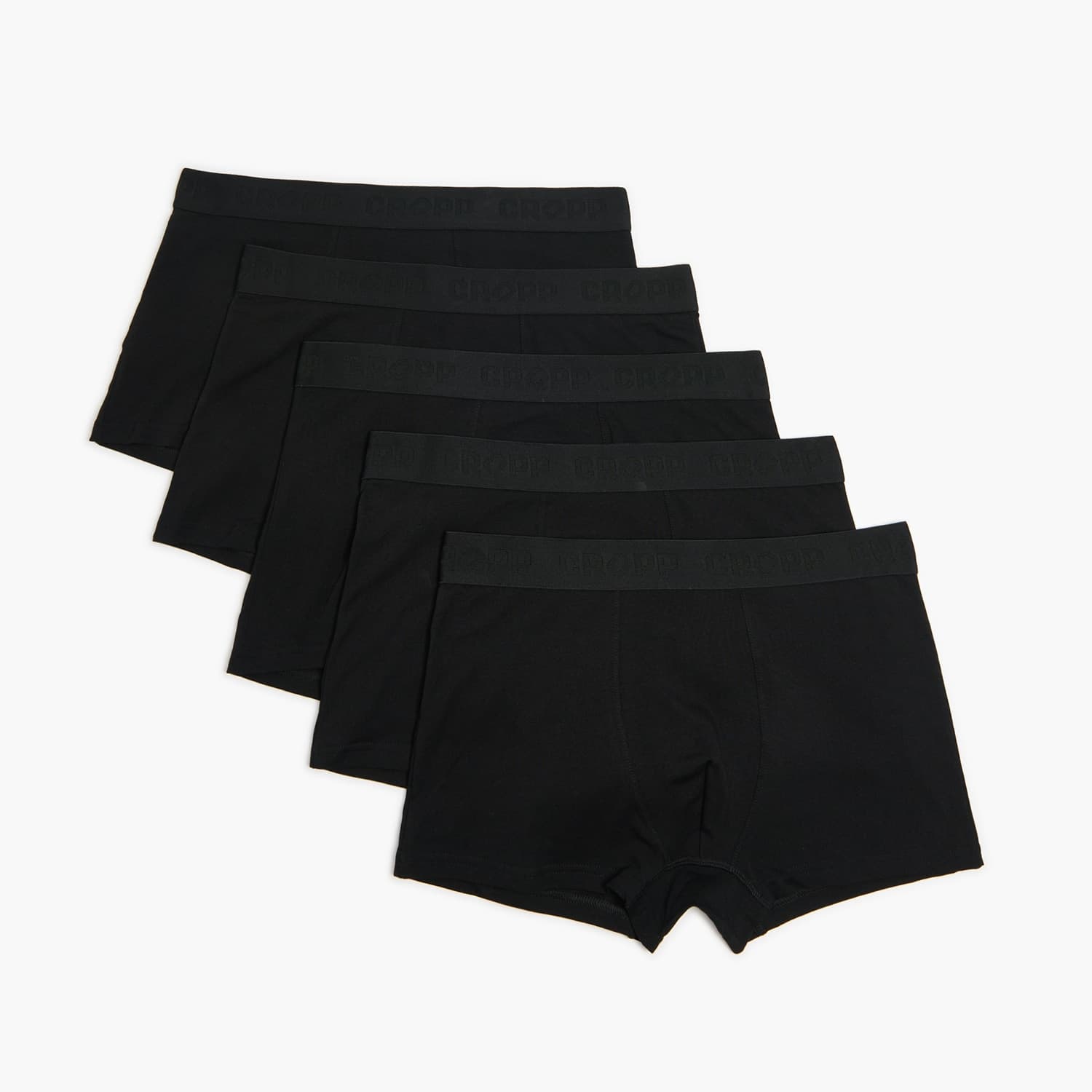 Cropp - 5 pack czarnych bokserek basic - czarny