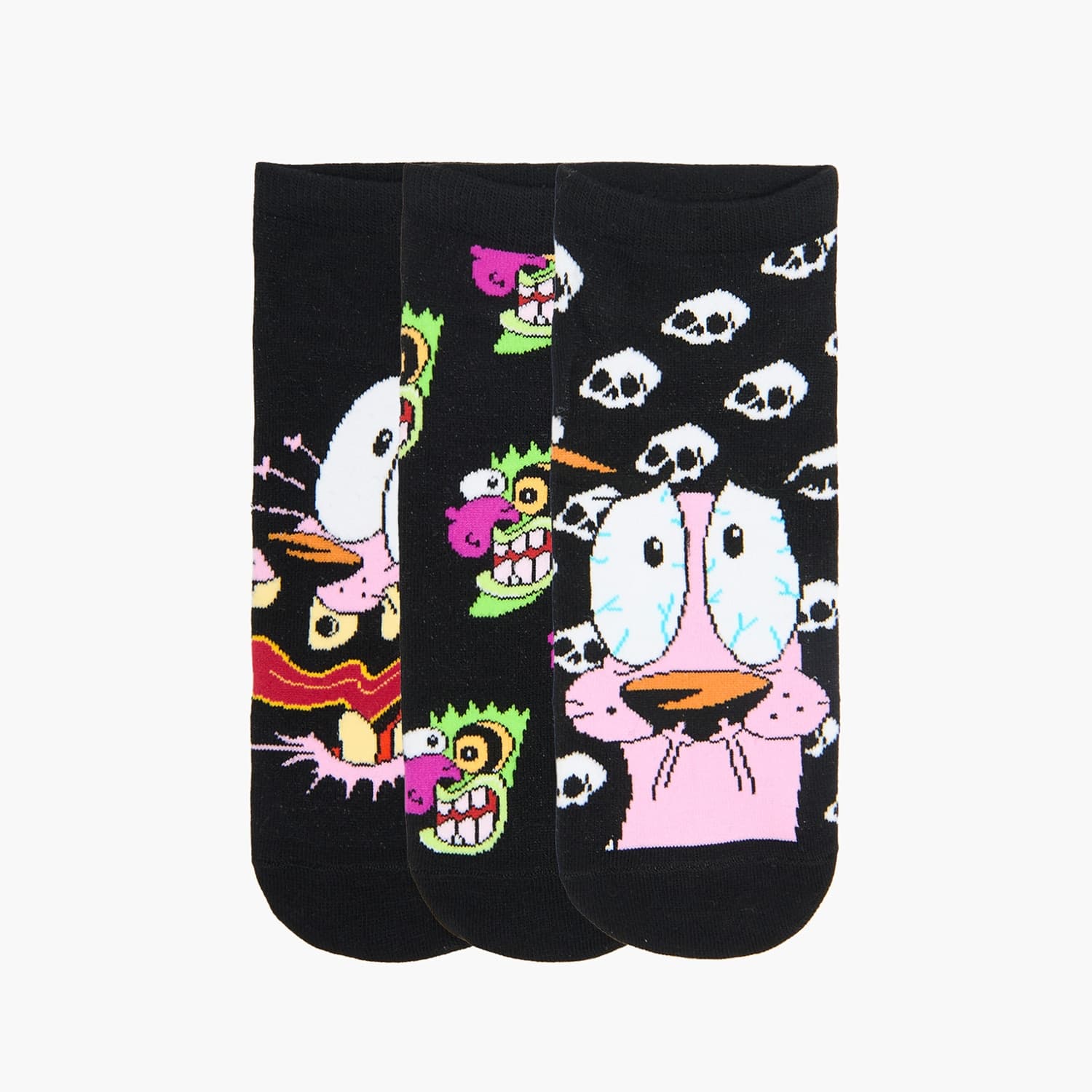 Cropp - 3 pack skarpet Chojrak Tchórzliwy Pies - czarny