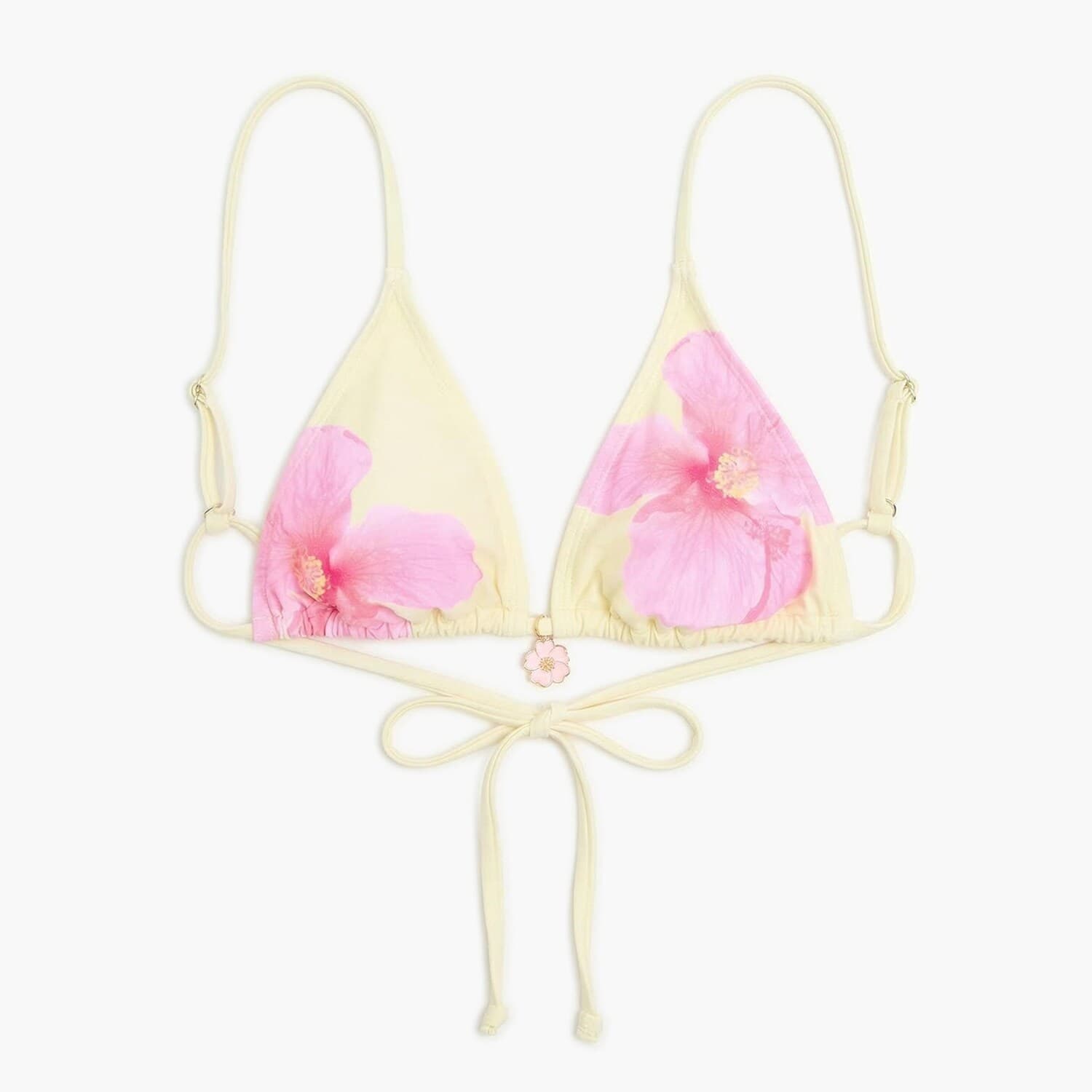 Cropp - Żołto-różowa góra od bikini - żółty
