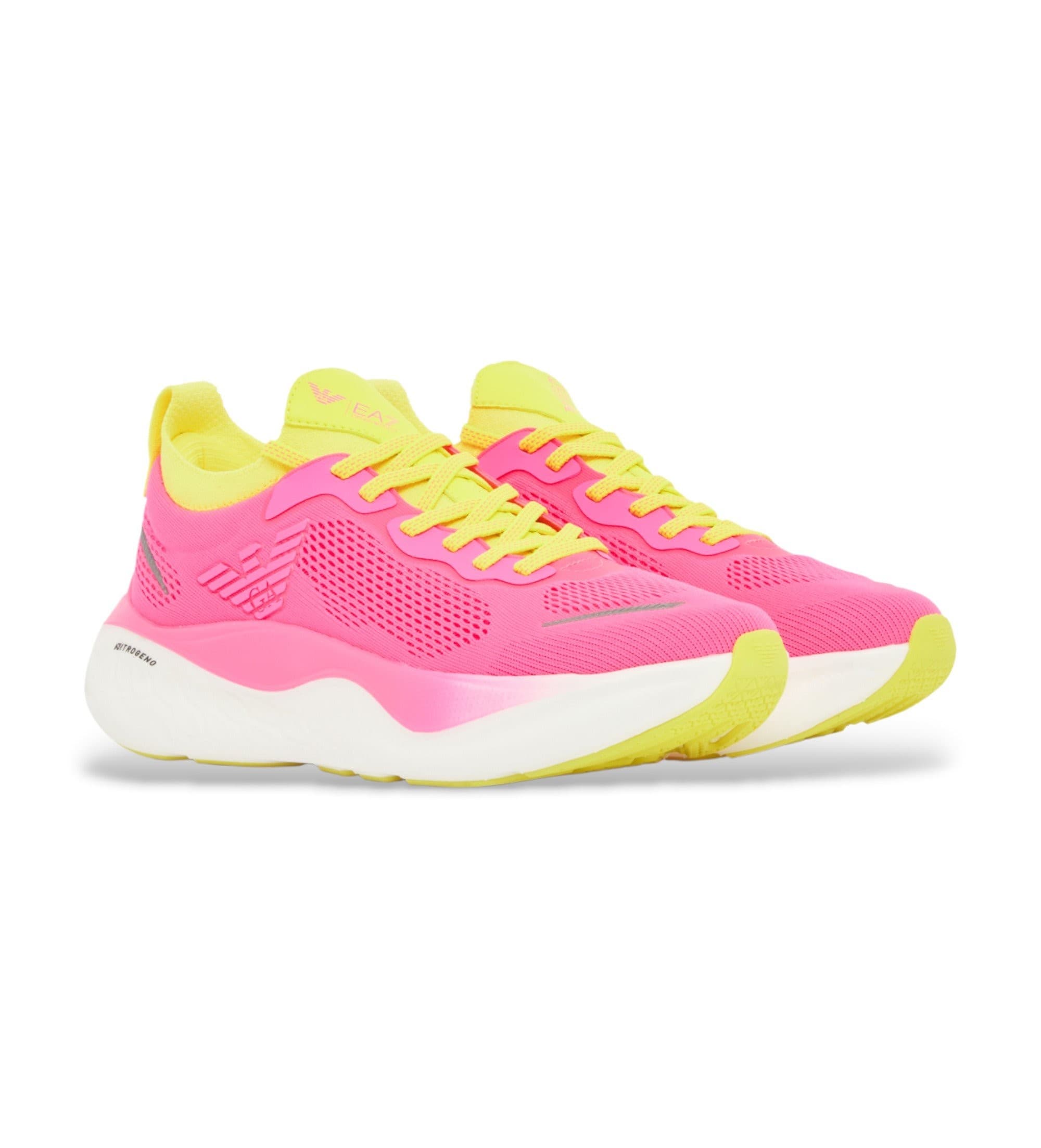 EA7 uniseks. X8X246_XK443 Buty Nitro Wave różowe (41 1/3), Tkanina, Mapa, 1 do 3 cm, Smycze, Zwykły, Deportivo, Rosa, Biegani