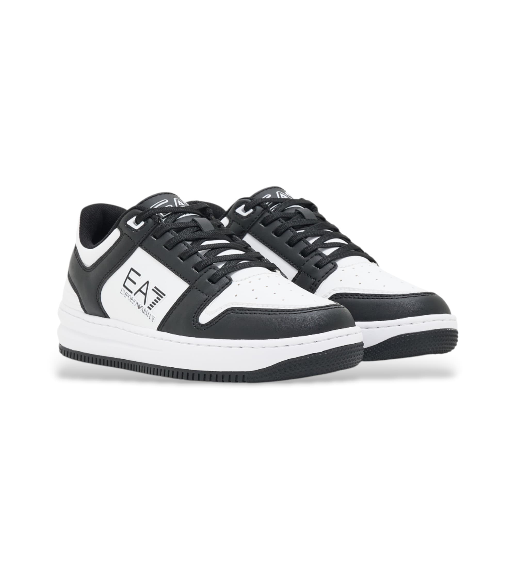 EA7 uniseks. 7X000345_AF11988 Slasher Sneakers biały, czarny (36), Mapa, Smycze, Zwykły