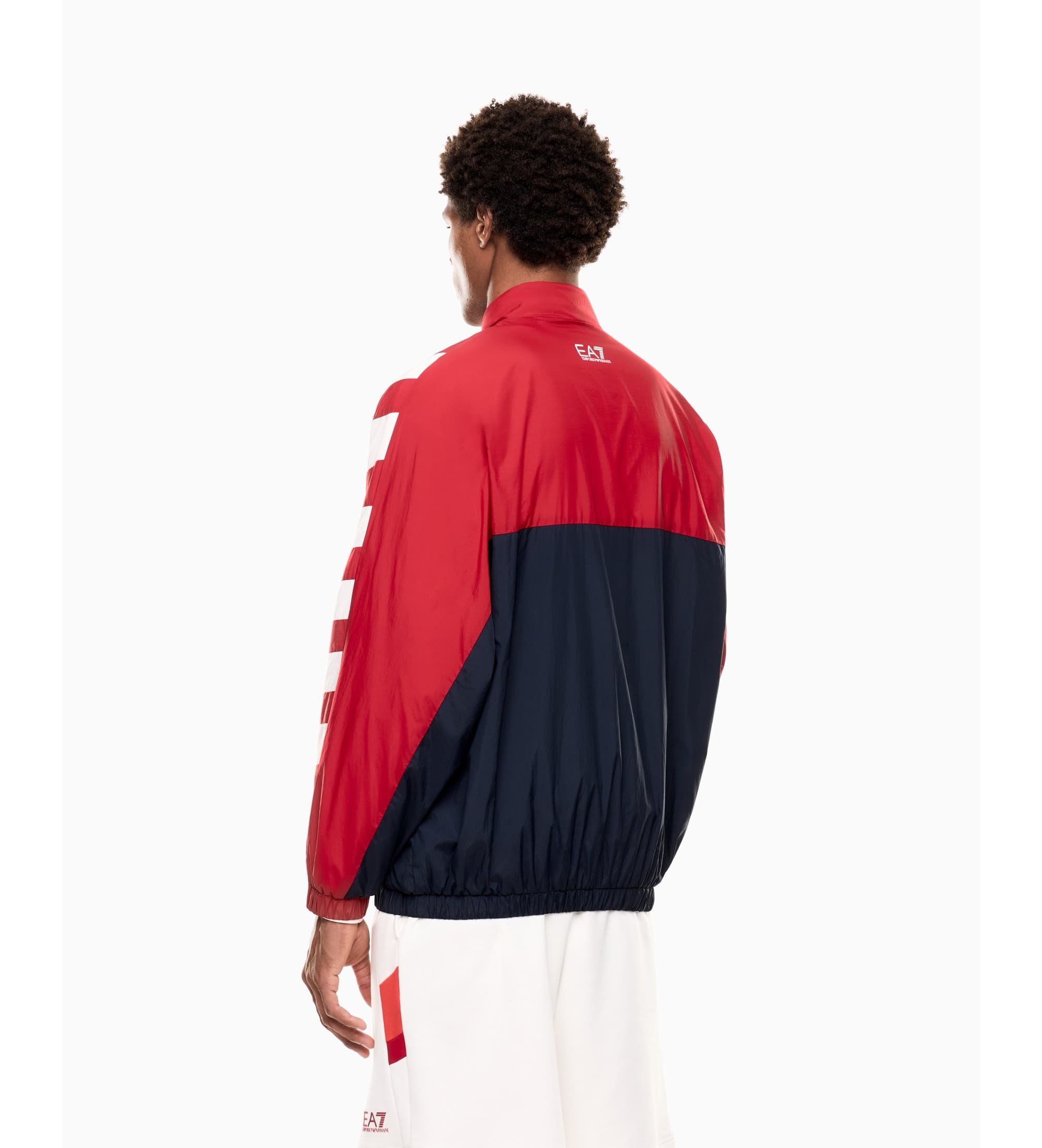 EA7 dla m??czyzn. 7M001605_AF21225 Kurtka Summer Block Jacket Blue (XS), Niebieski, Zwykły, Syntetyczny
