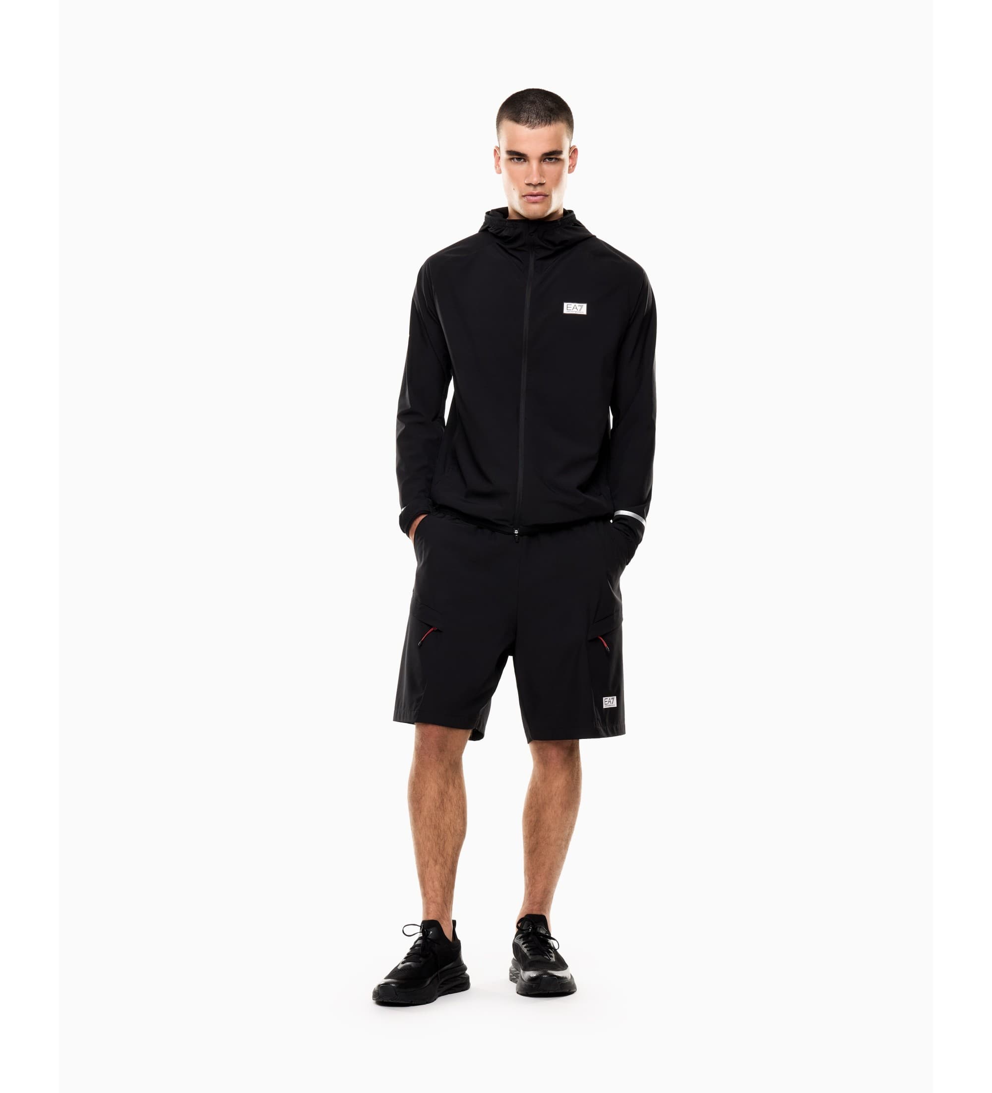 EA7 dla m??czyzn. 7M001381_AF13392 Ventus7 Kurtka M czarny (XL), Deportivo, Poliester, Długie rękawy
