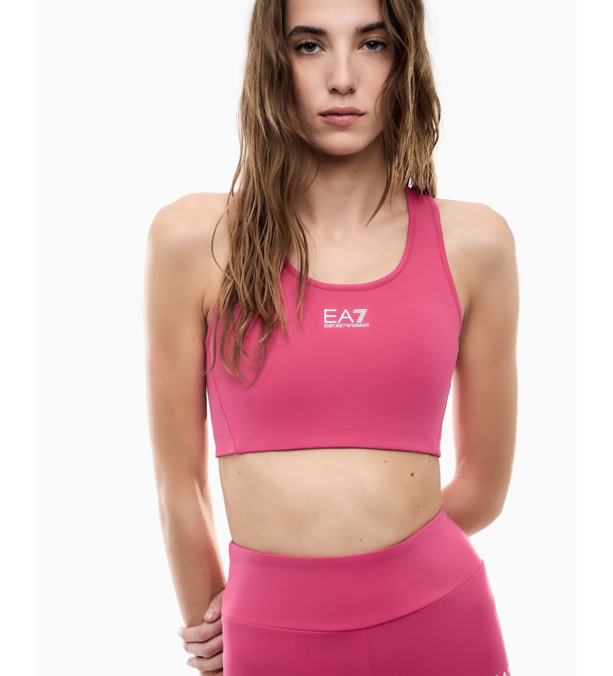 EA7 dla kobiet. 7W000231_AF12625 Top VIGOR7 W różowy (XS), Deportivo, Rosa, Multisport, Poliamid, Bez rękawów / Szelki