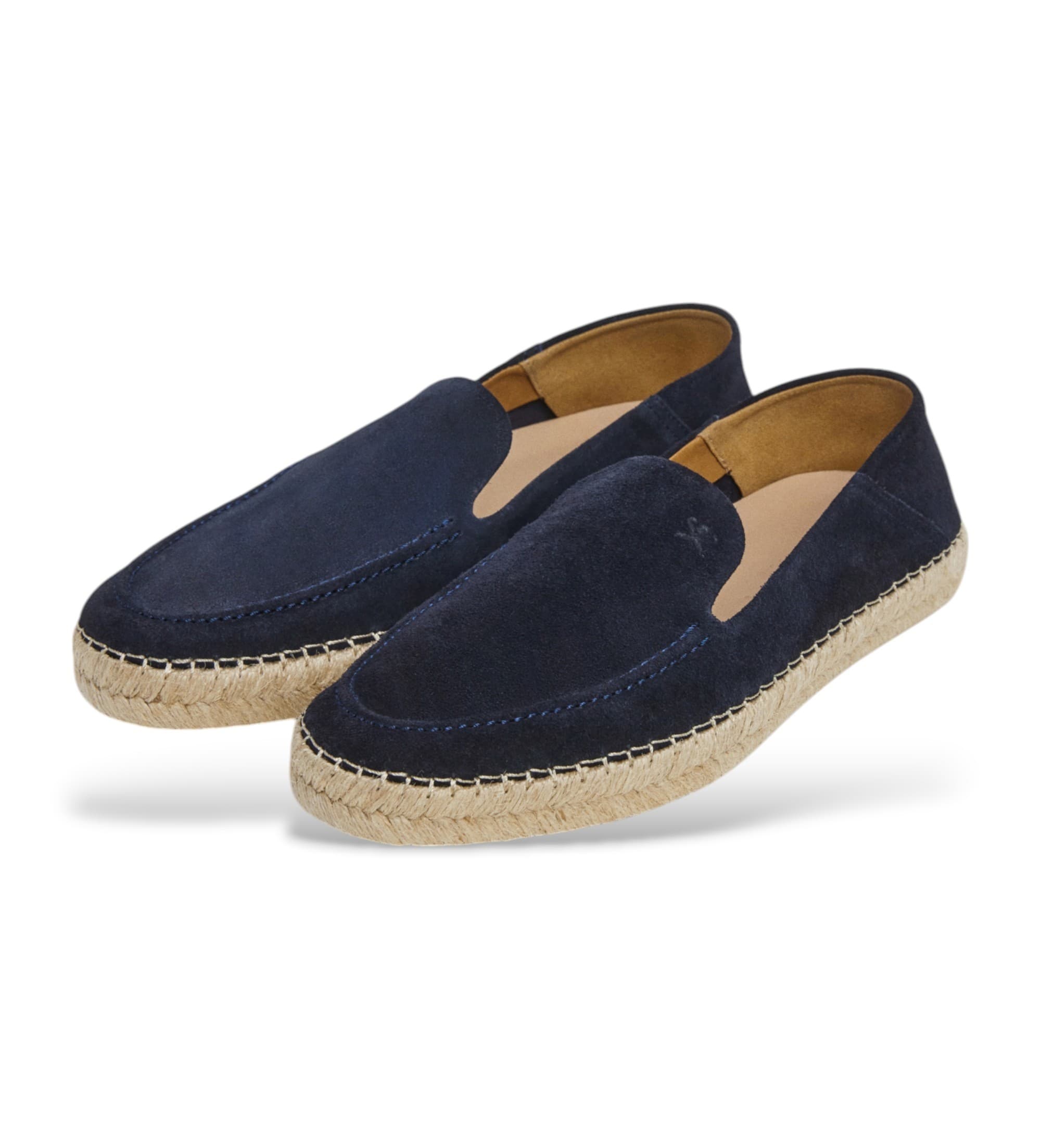 Hackett London dla m??czyzn. HMS21491 Skórzane espadryle Altea Loafer w kolorze granatowym (41), Mapa, Przed, Brak, Zwykły, Marino