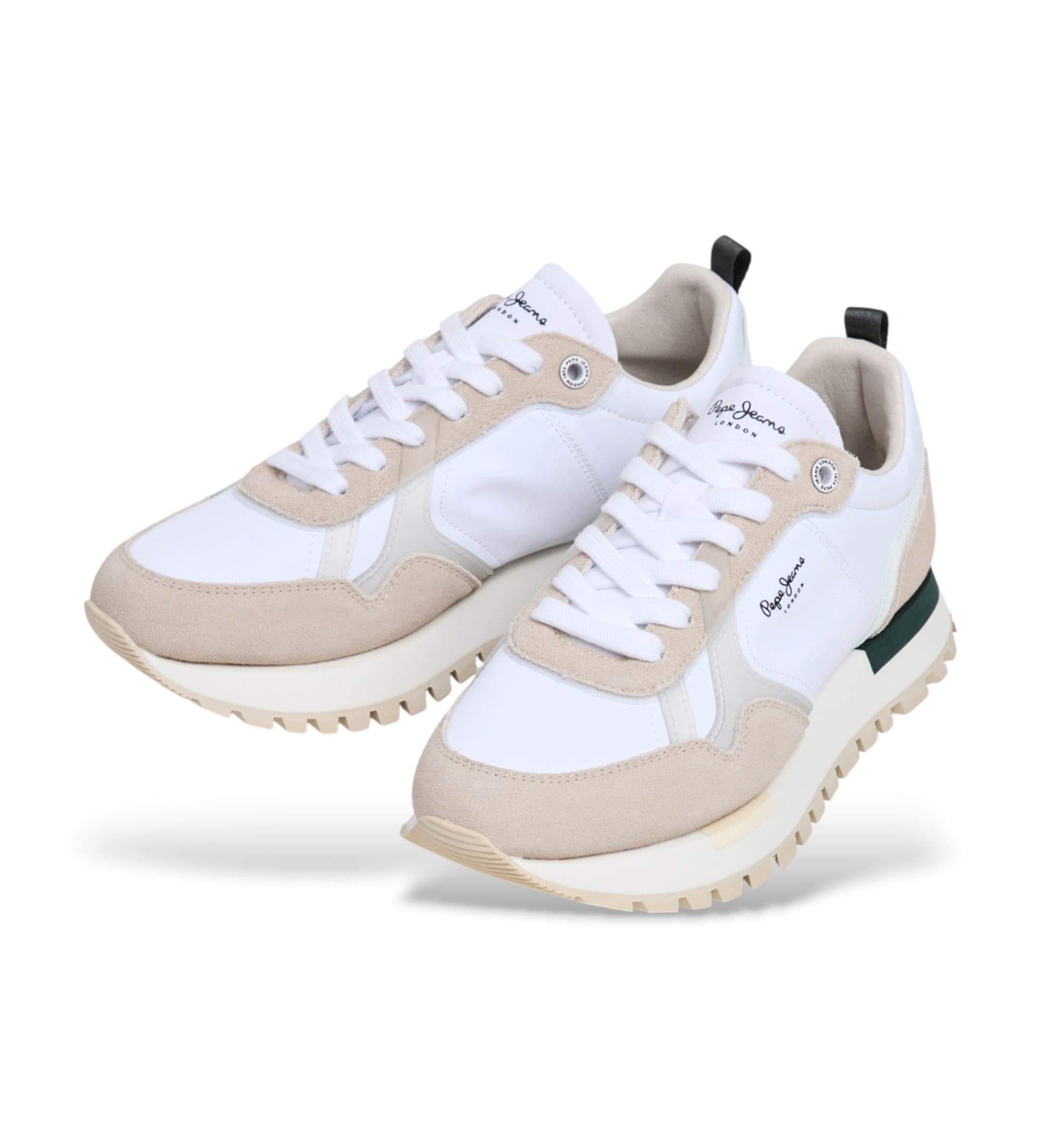 Pepe Jeans dla m??czyzn. PMS400032 Ari Urban Sneakers biały (40), Mapa, Smycze, Zwykły
