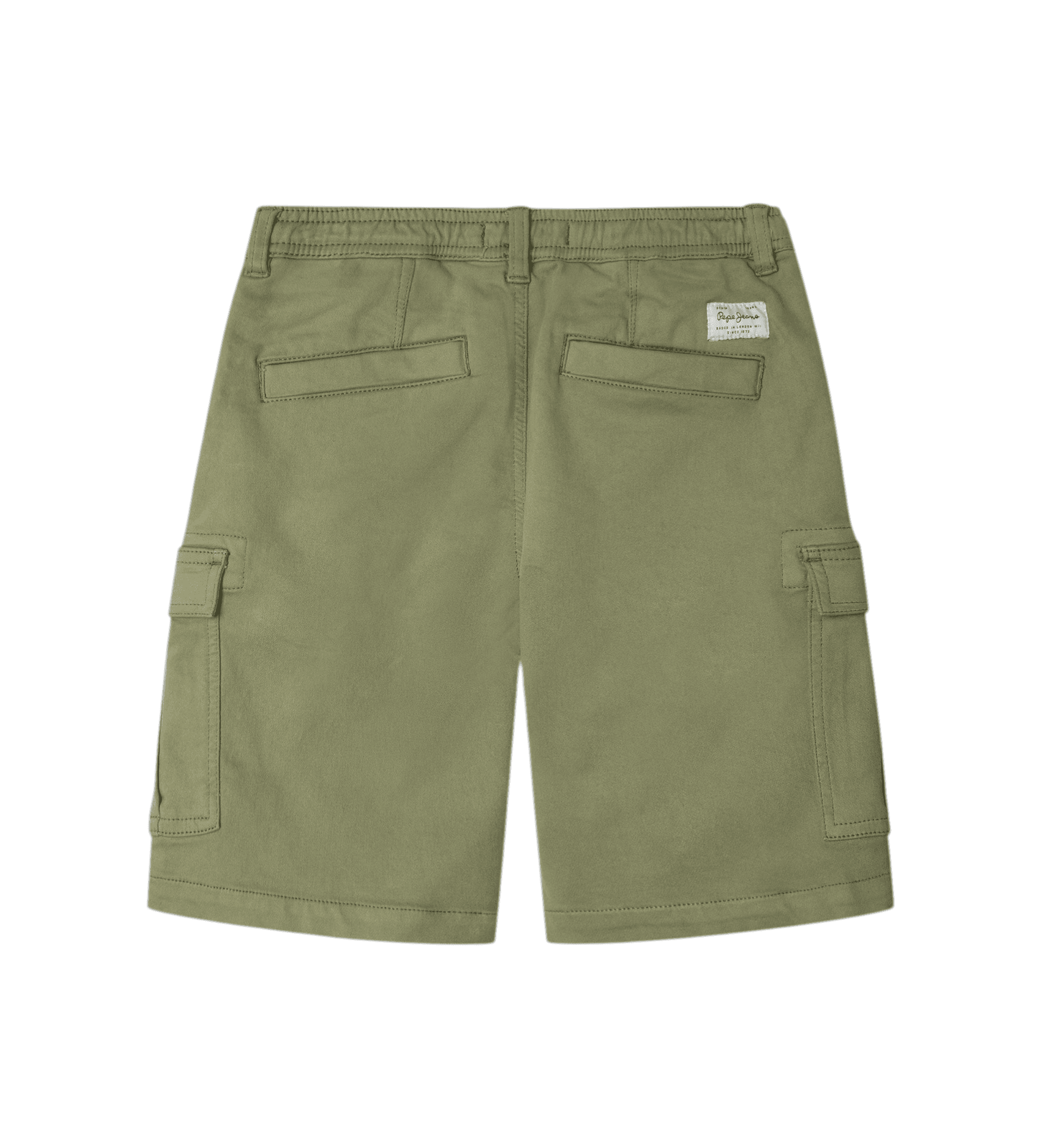 Pepe Jeans dla ch?opca. PB8000022 Zielone szorty Arlo (8Años= 128cm), Zwykły, Zielony, Bawełna, moda dzieci?ca