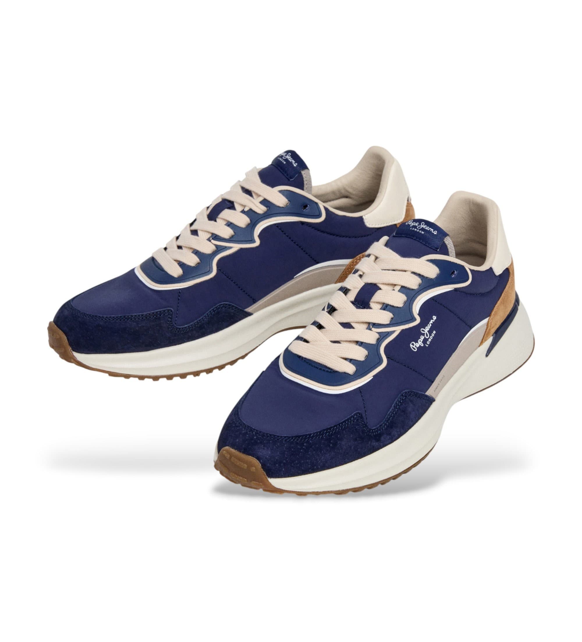 Pepe Jeans dla m??czyzn. PMS600022 Buty Bampton Club w kolorze granatowym (41), Mapa, Smycze, Zwykły, Marino