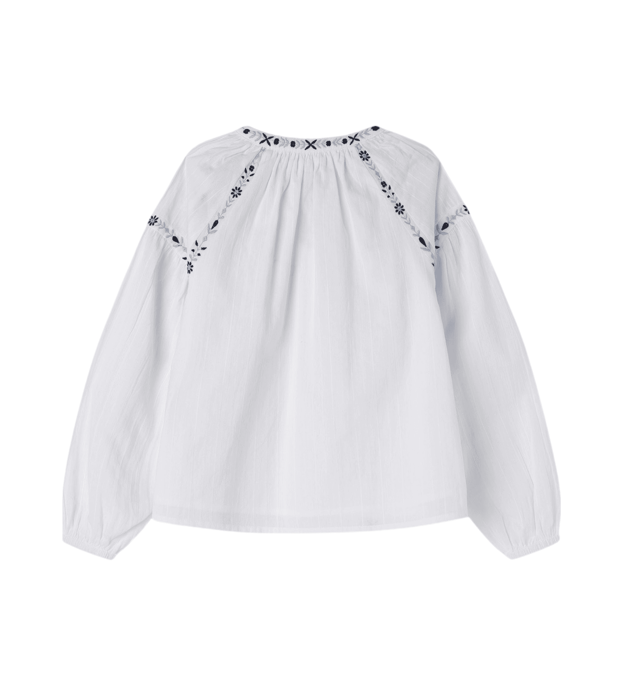 Pepe Jeans dla dziewczynki. PG301701 Bluzka Ada biała (10años= 140cm), Biały, Zwykły, Bawełna, Długie rękawy,