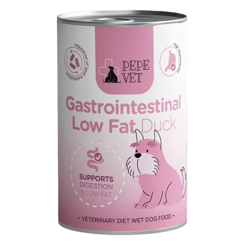 PAKA ZWIERZAKA Pepe Vet Gastrointestinal Low fat Mono Duck - mokra karma dla psa - 400g