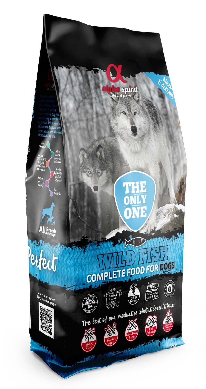 ALPHA SPIRIT Wild Fish - sucha karma dla psa - 12kg