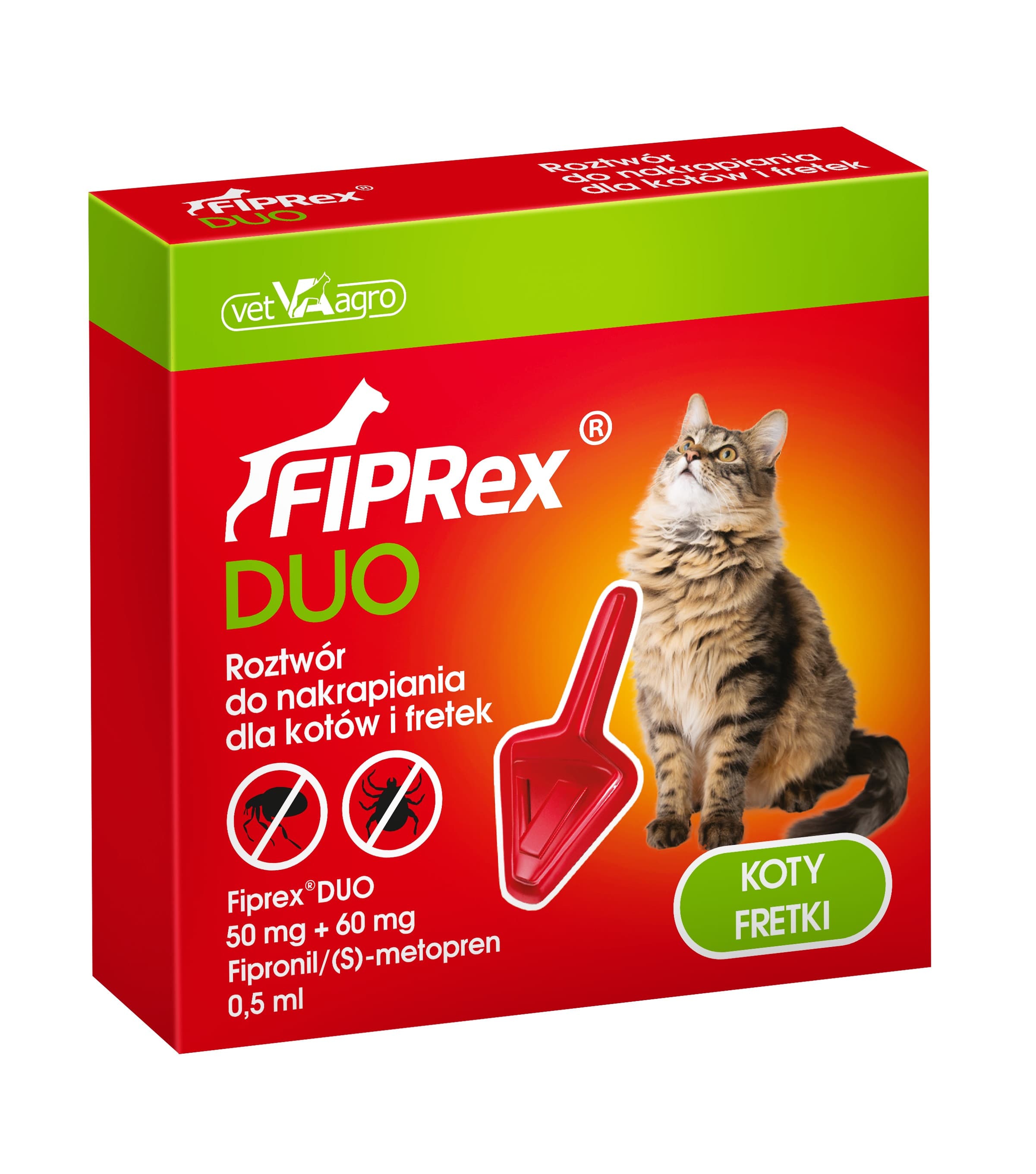 Fiprex DUO kot i fretka (50mg+60mg)  0,5ml 1szt.