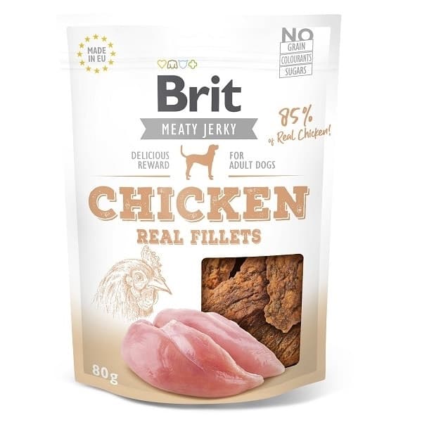 BRIT Jerky Snack Kurczak- przysmak dla psa - 80g