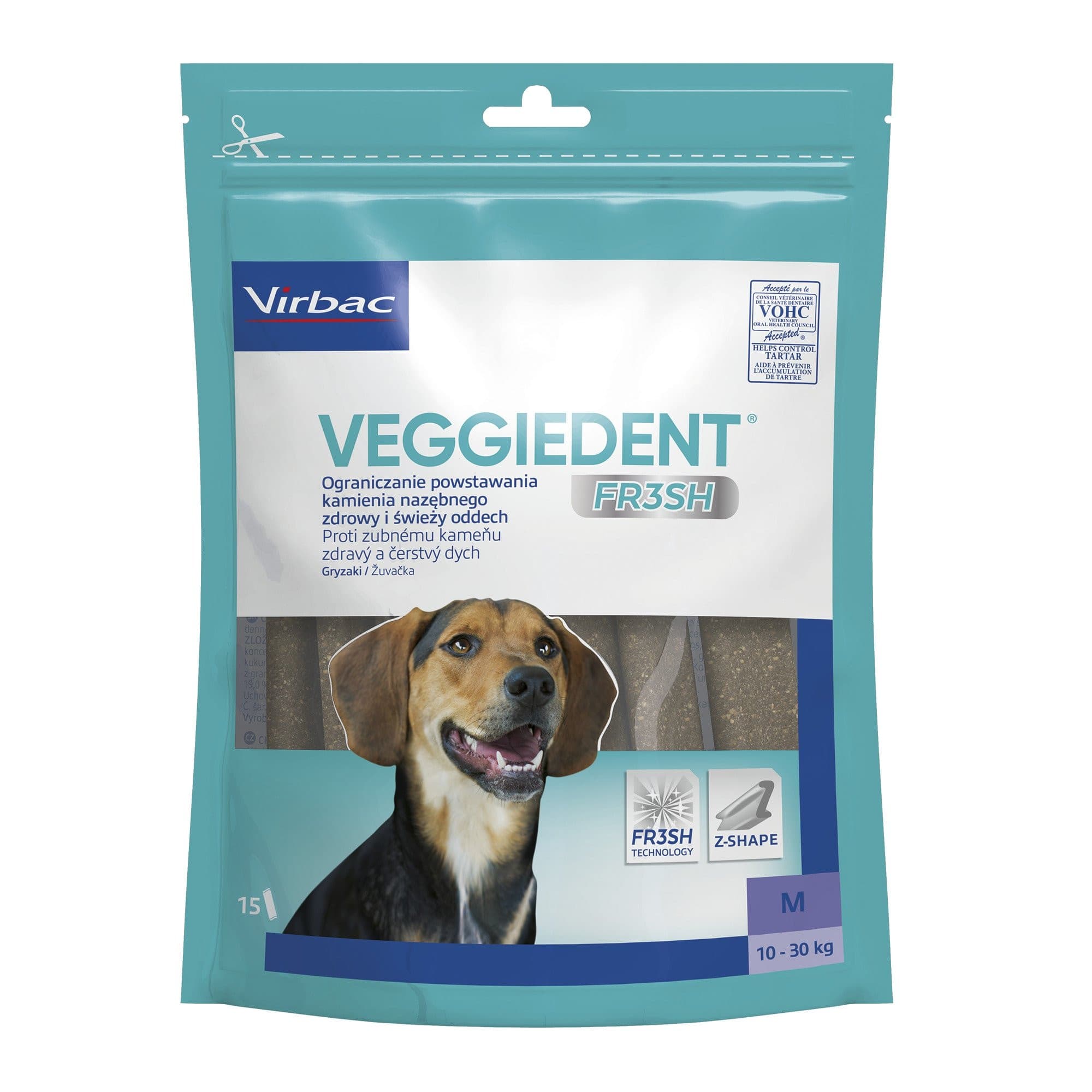 VIBRAC Veggiedent Fresh M - przysmak dla psa - 352,5g