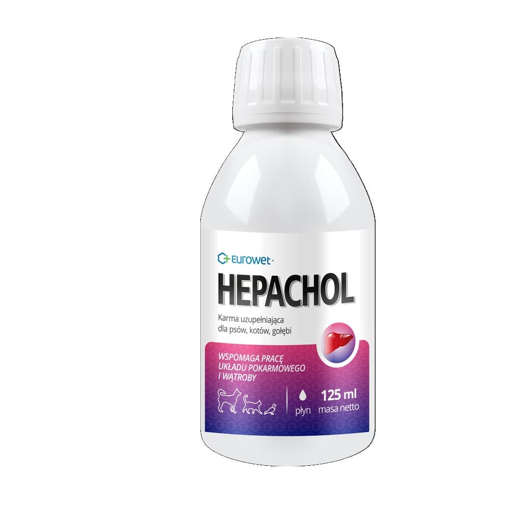 EUROWET Hepachol - suplementy dla psa i kota - 125ml