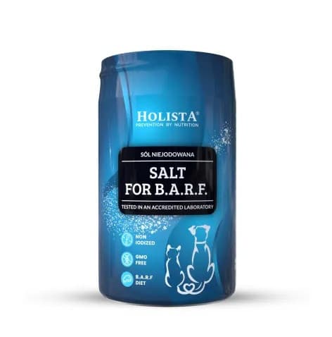 HOLISTA Sól do diety BARF - suplementy dla psa i kota - 400g