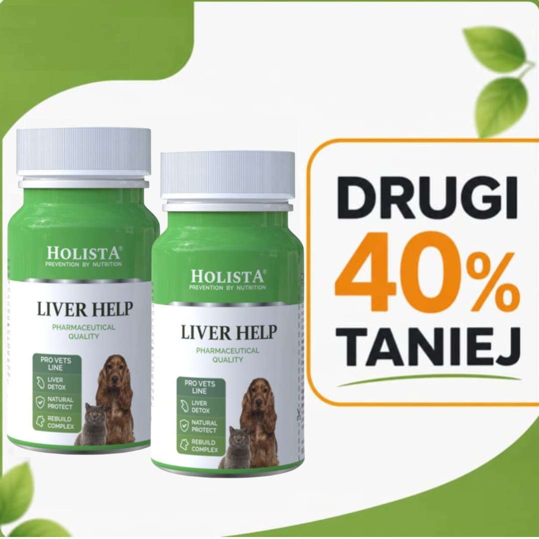 HOLISTA Liver help - suplementy dla psa i kota - 90 tabletek + DRUGI 40% TANIEJ