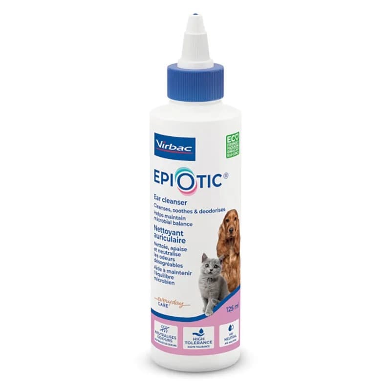VIRBAC EpiOtic Ear Cleanser - płyn do pielęgnacji uszu dla psa i kota - 125ml