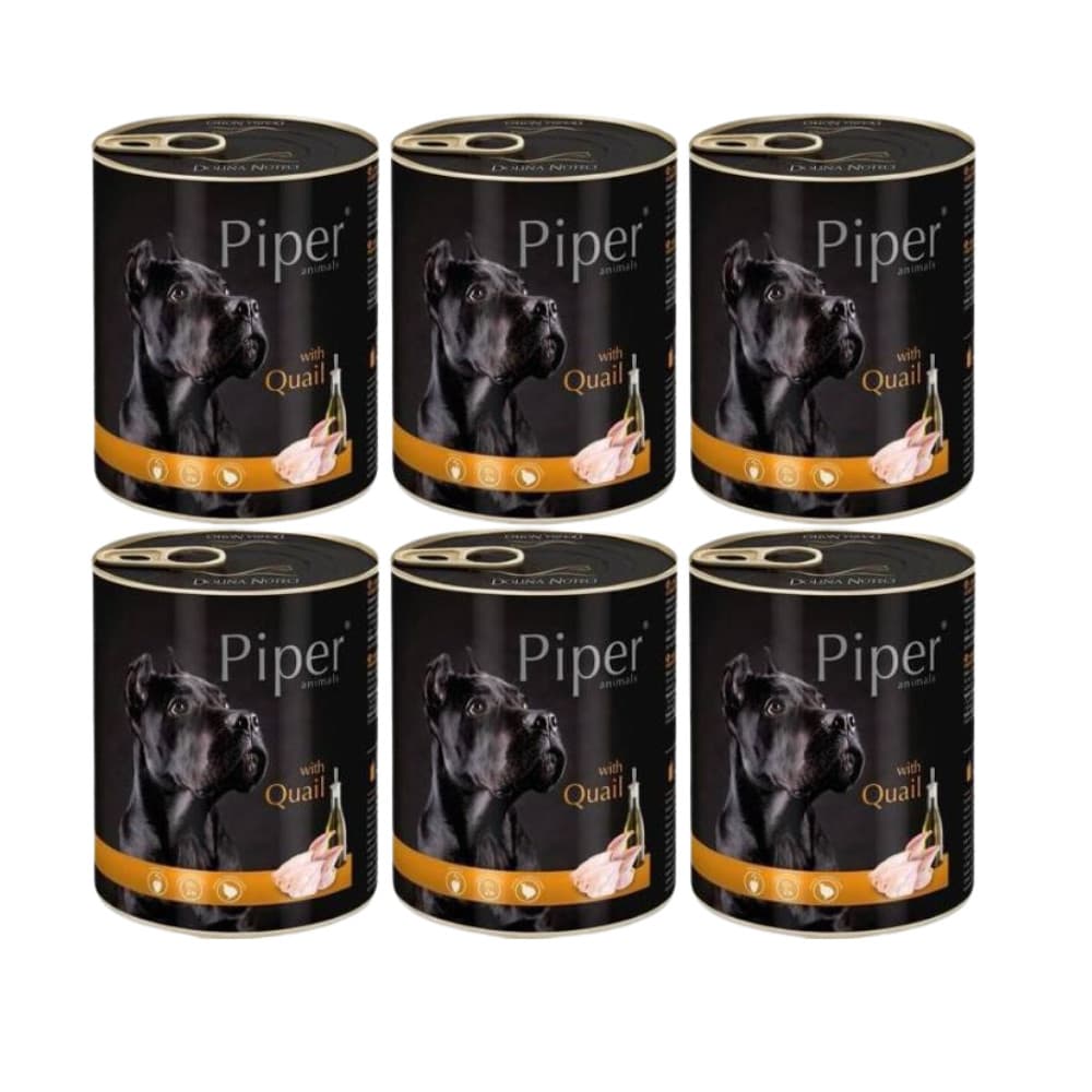 DOLINA NOTECI Piper Animals z przepiórką - mokra karma dla psa - 6x800g