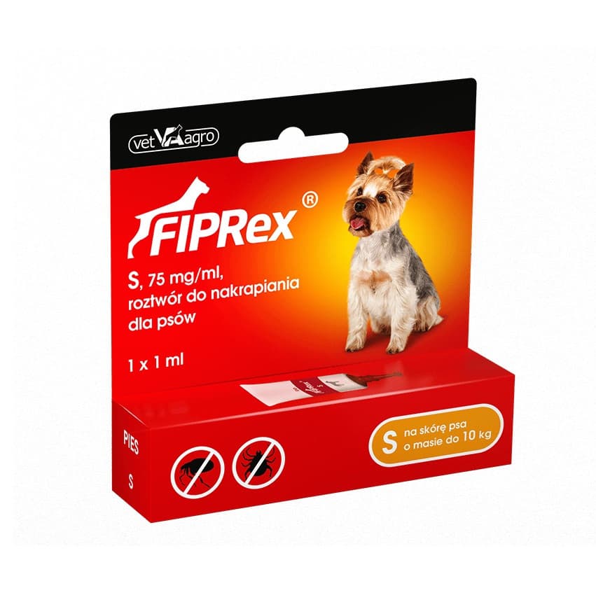 FIPREX Krople przeciw pasożytom dla psa S - 1 ml