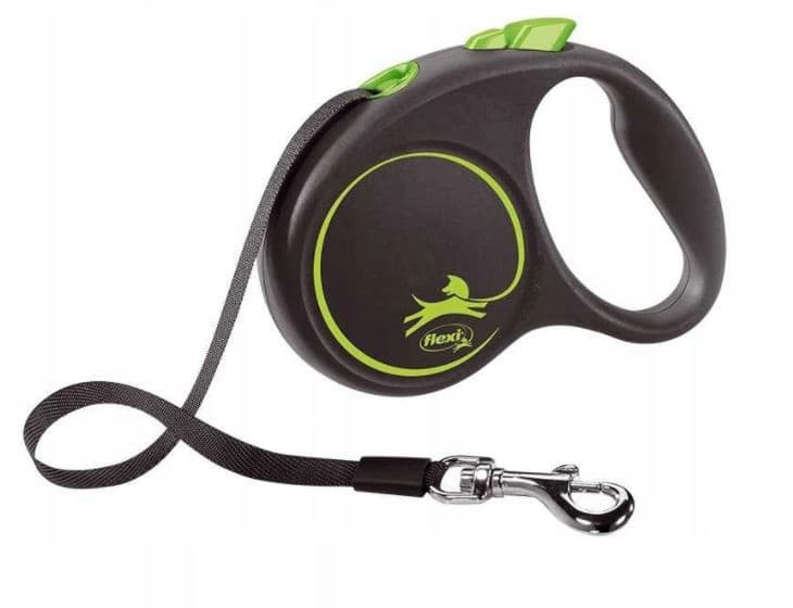 FLEXI Black Design S - smycz automatyczna - 5m
