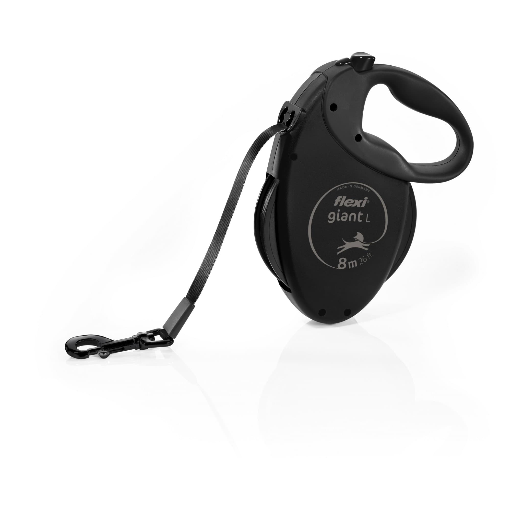 FLEXI Giant L Black Edition - smycz automatyczna - 8m