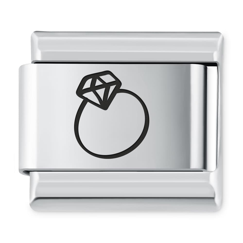 ITALIAN CHARMS Symbole Miłosne Pierścionek