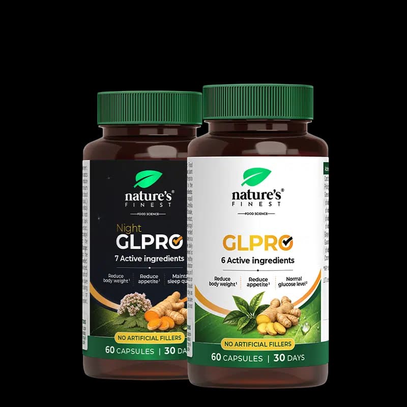 Nature's Finest GLPRO Day & Night Bundle | 24-godzinny system kontroli masy ciała | dzienny suplement na apetyt + nocna formuła na sen