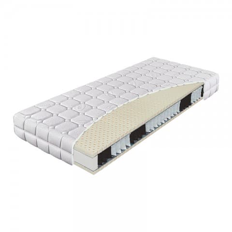 Materac PRIMATOR BIO-EX ROYAL MATERASSO kieszeniowo-lateksowy : Pokrowce Materasso - Lyocell, Rozmiar - 90x200, Twardość - H2