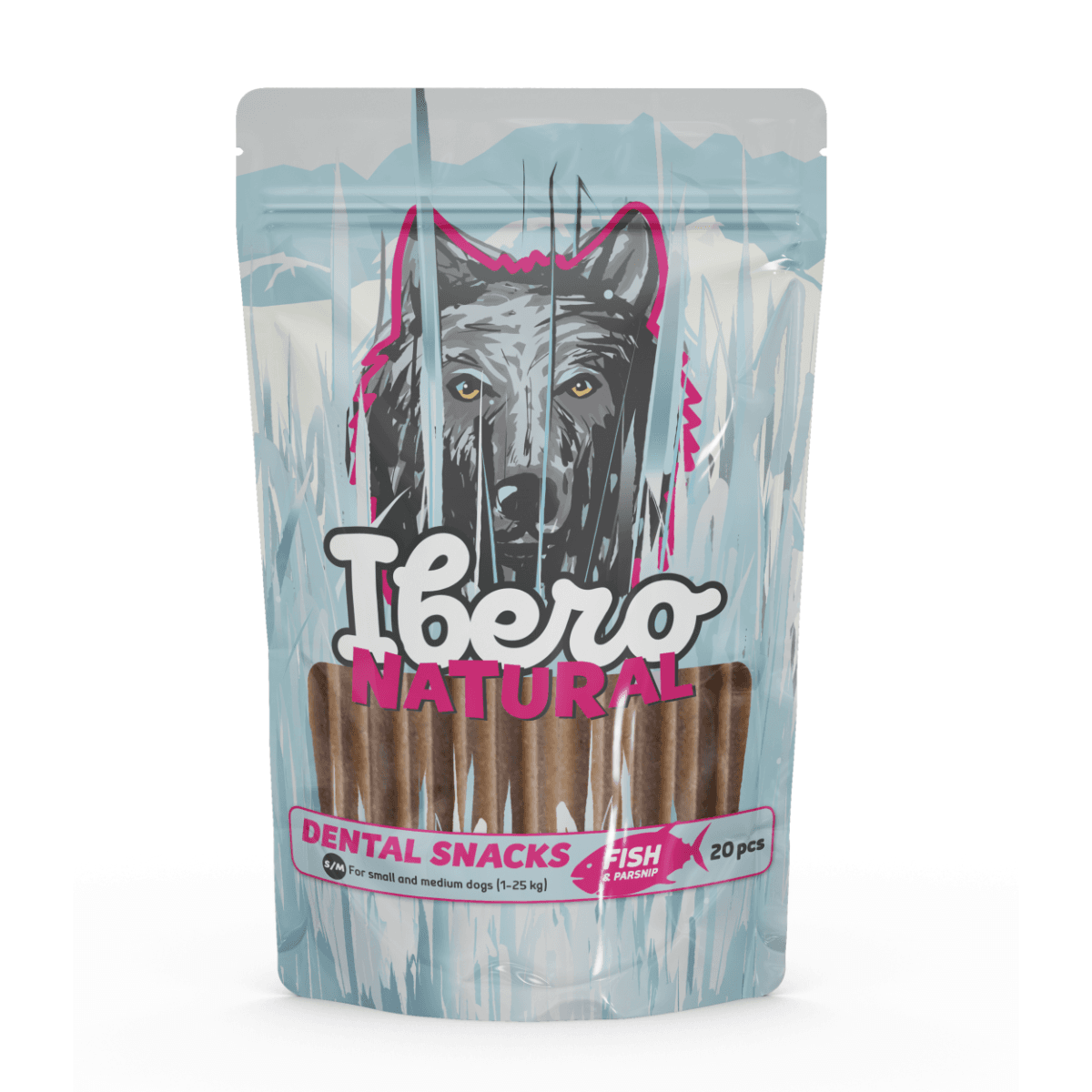 Ibero Dental Snacks Fish &amp; Parsnip - S/M (20szt/480g)