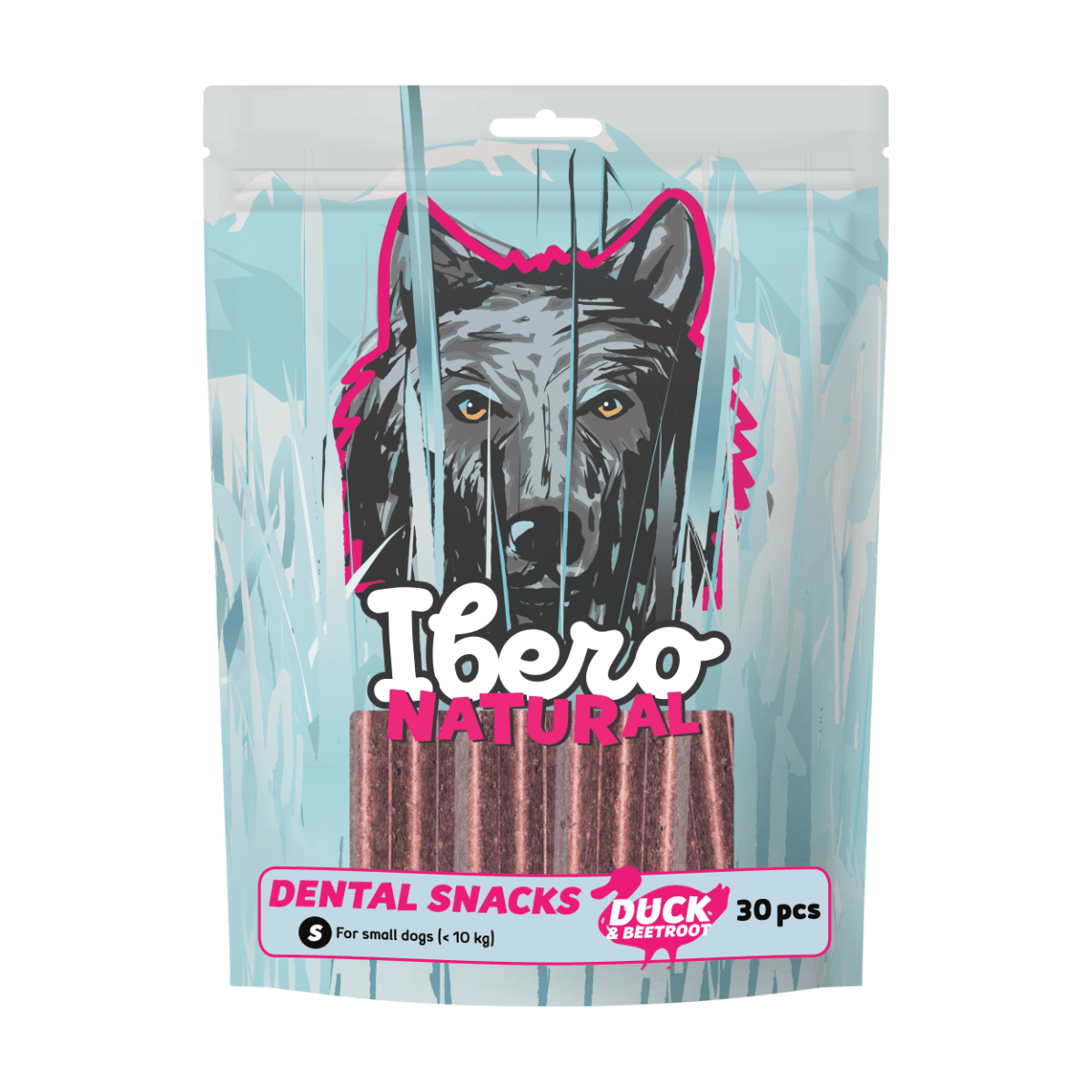 Ibero Dental Snacks Duck &amp; Beetroot - S (30szt/200g)