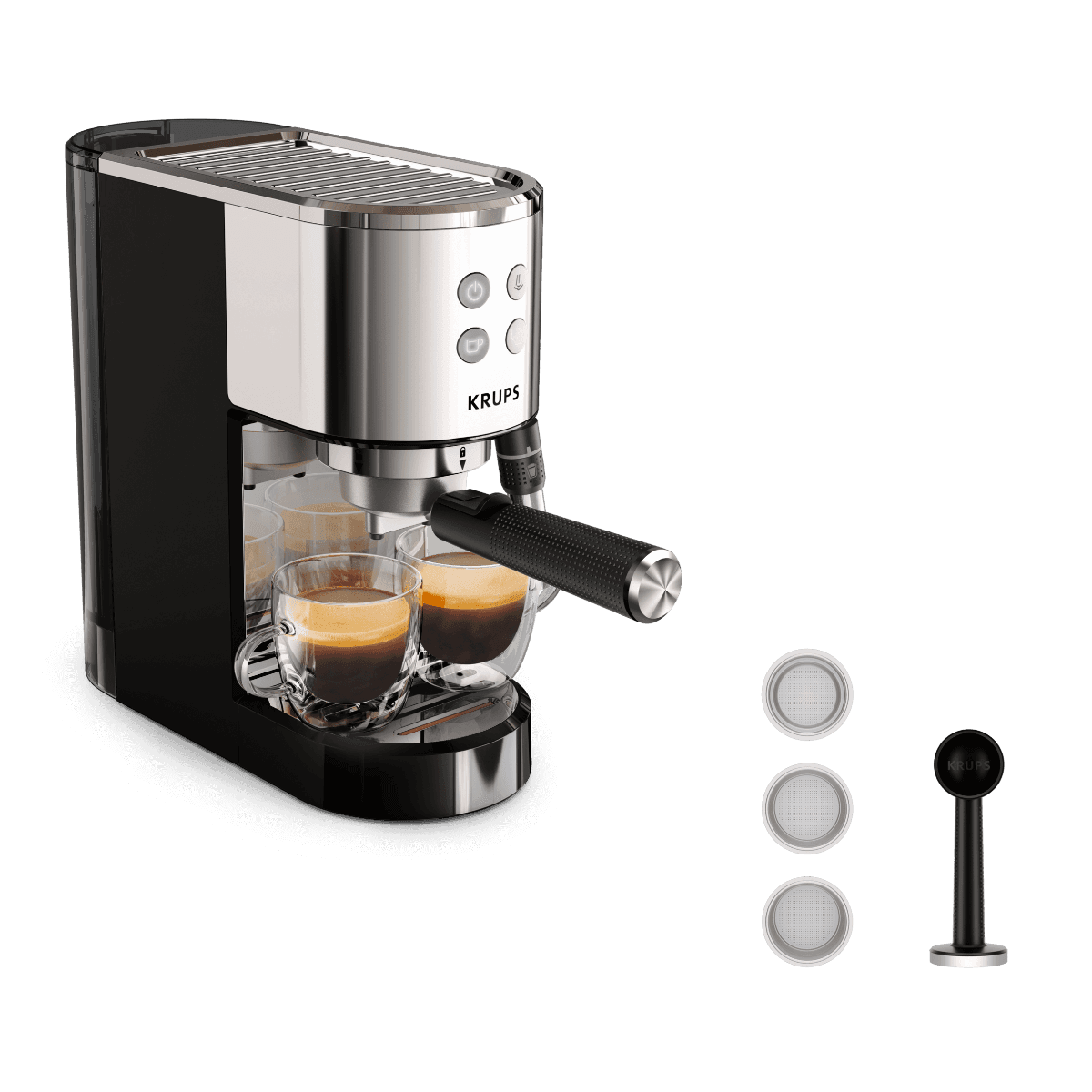 Ekspres do kawy kolbowy KRUPS VIRTUOSO+ XP444C
